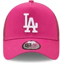 cepice-zaoblena-ruzova-snapback-a-frame-tonal-mesh-los-angeles-dodgers-mlb-new-era