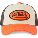cepice-zaoblena-zadne-zvire-oranzova-snapback-ora-von-dutch