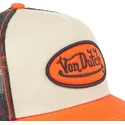 cepice-zaoblena-zadne-zvire-oranzova-snapback-ora-von-dutch
