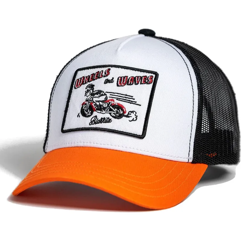 cepice-zaoblena-bila-snapback-orange-county-ww17-wheels-and-waves cepice-zaoblena-bila-snapback-orange-county-ww17-wheels-and-waves