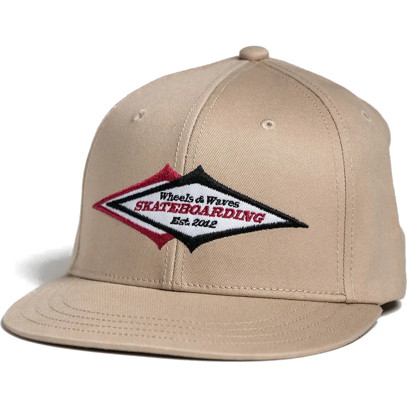 cepice-rovna-bezova-snapback-skateboarding-ww24-wheels-and-waves