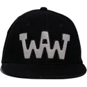 schwarze-flache-snapback-kappe-waw-ww29-von-wheels-and-waves