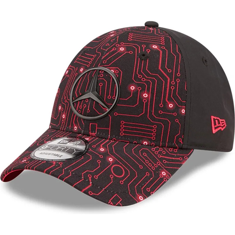 cepice-zaoblena-cervena-nastavitelny-9forty-esports-grand-prix-mercedes-formula-1-new-era