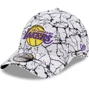 cepice-zaoblena-bila-nastavitelny-9forty-marble-los-angeles-lakers-nba-new-era