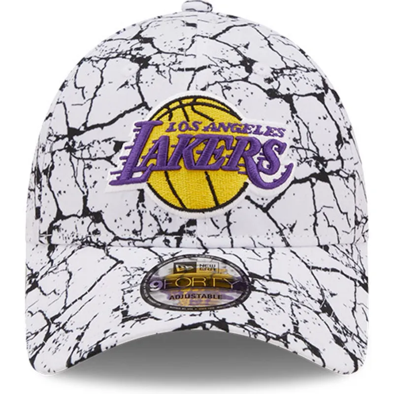cepice-zaoblena-bila-nastavitelny-9forty-marble-los-angeles-lakers-nba-new-era