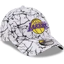cepice-zaoblena-bila-nastavitelny-9forty-marble-los-angeles-lakers-nba-new-era