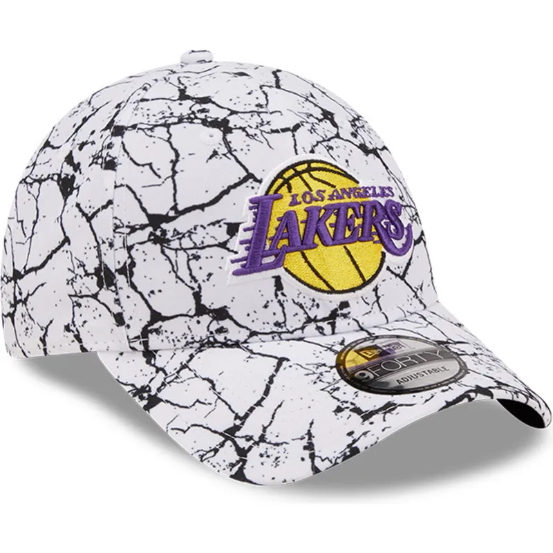 cepice-zaoblena-bila-nastavitelny-9forty-marble-los-angeles-lakers-nba-new-era