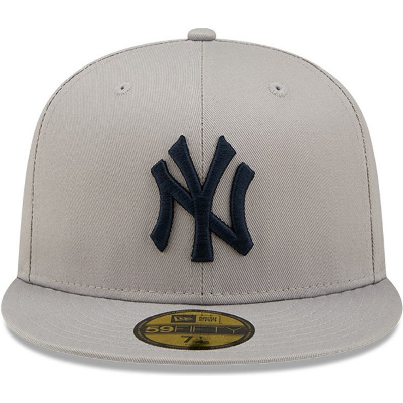 new-era-flat-brim-59fifty-side-patch-world-series-new-york-yankees-mlb-grey-fitted-cap