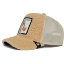 beige-trucker-mutze-aus-teddyfleece-bar-teddy-first-best-friend-the-farm-von-goorin-bros