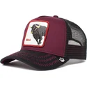 cepice-zaoblena-cervena-snapback-the-bull-the-farm-goorin-bros