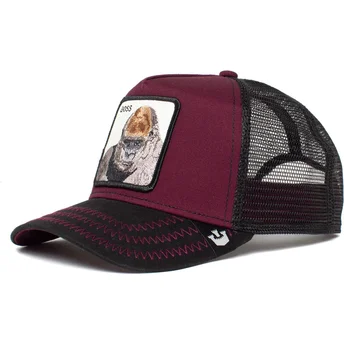 cepice-zaoblena-cervena-snapback-the-boss-the-farm-goorin-bros