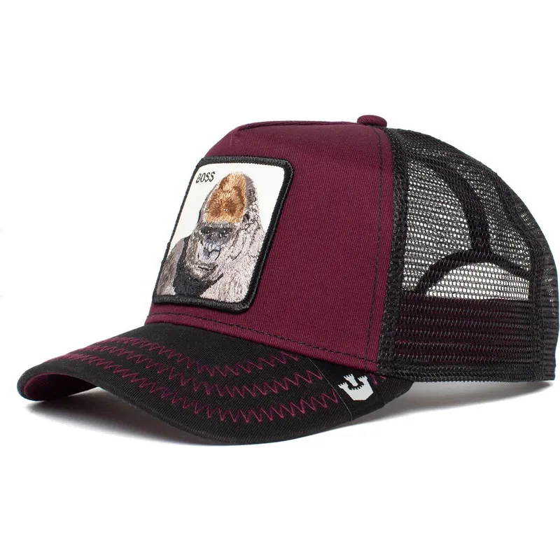 cepice-zaoblena-cervena-snapback-the-boss-the-farm-goorin-bros