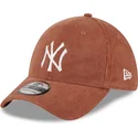 cepice-zaoblena-hneda-prilehava-39thirty-cord-new-york-yankees-mlb-new-era