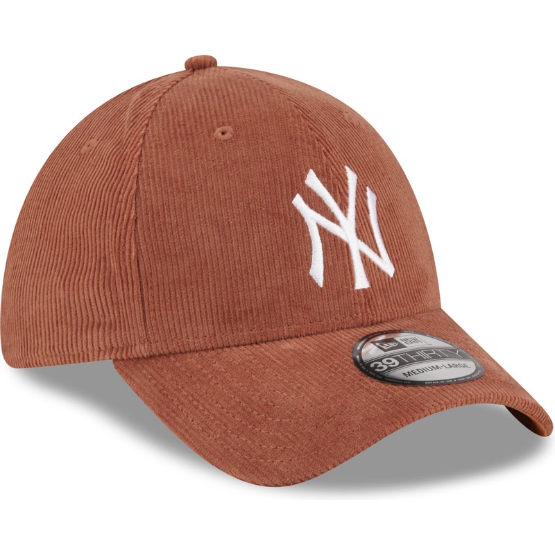 new-era-curved-brim-39thirty-cord-new-york-yankees-mlb-brown-fitted-cap