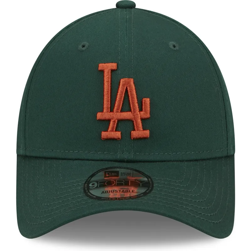 cepice-zaoblena-zelena-nastavitelny-9forty-league-essential-los-angeles-dodgers-mlb-new-era