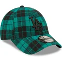 cepice-zaoblena-zelena-nastavitelny-9forty-plaid-los-angeles-dodgers-mlb-new-era