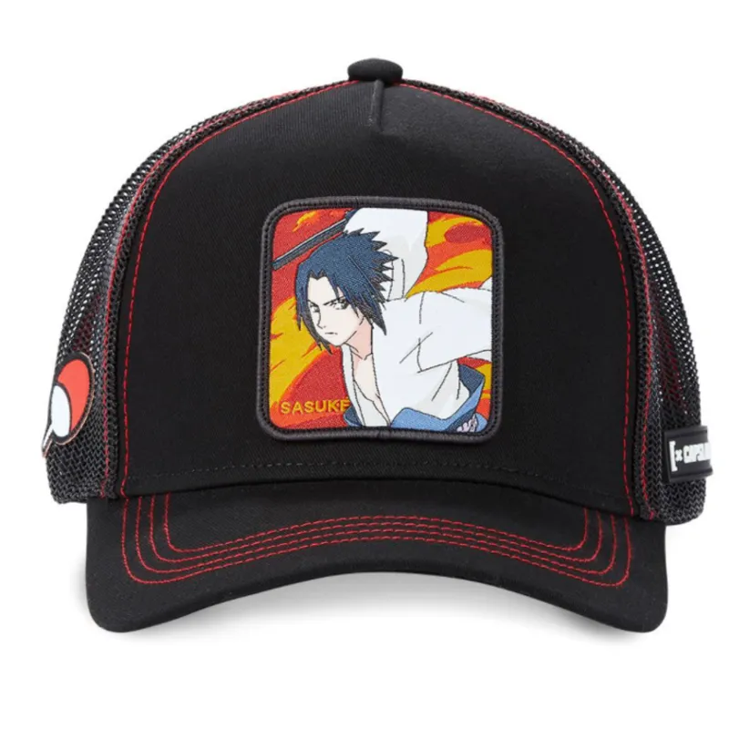 cepice-zaoblena-cerna-snapback-fir2-sasuke-uchiha-naruto-capslab