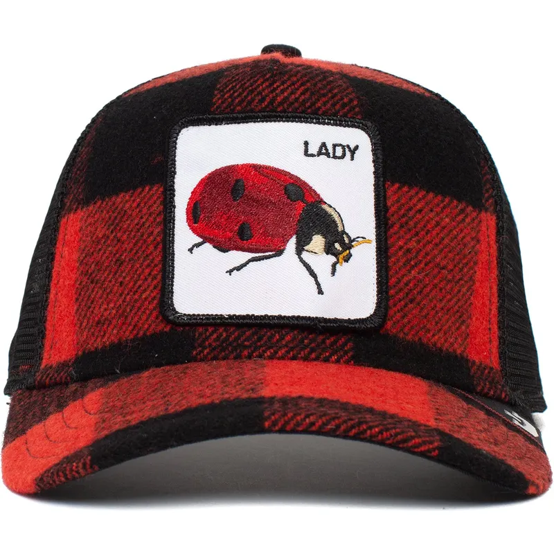 cepice-zaoblena-cervena-snapback-lady-plaidy-bug-the-farm-goorin-bros