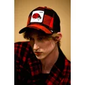 cepice-zaoblena-cervena-snapback-lady-plaidy-bug-the-farm-goorin-bros