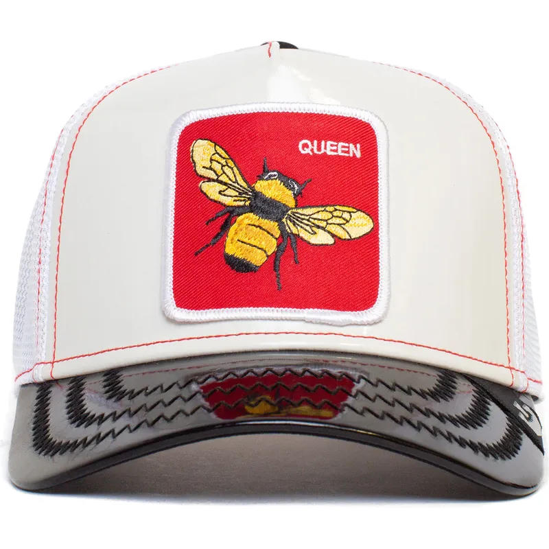 cepice-zaoblena-bila-snapback-the-red-queen-patent-leather-the-farm-goorin-bros cepice-zaoblena-bila-snapback-the-red-queen-patent-leather-the-farm-goorin-bros