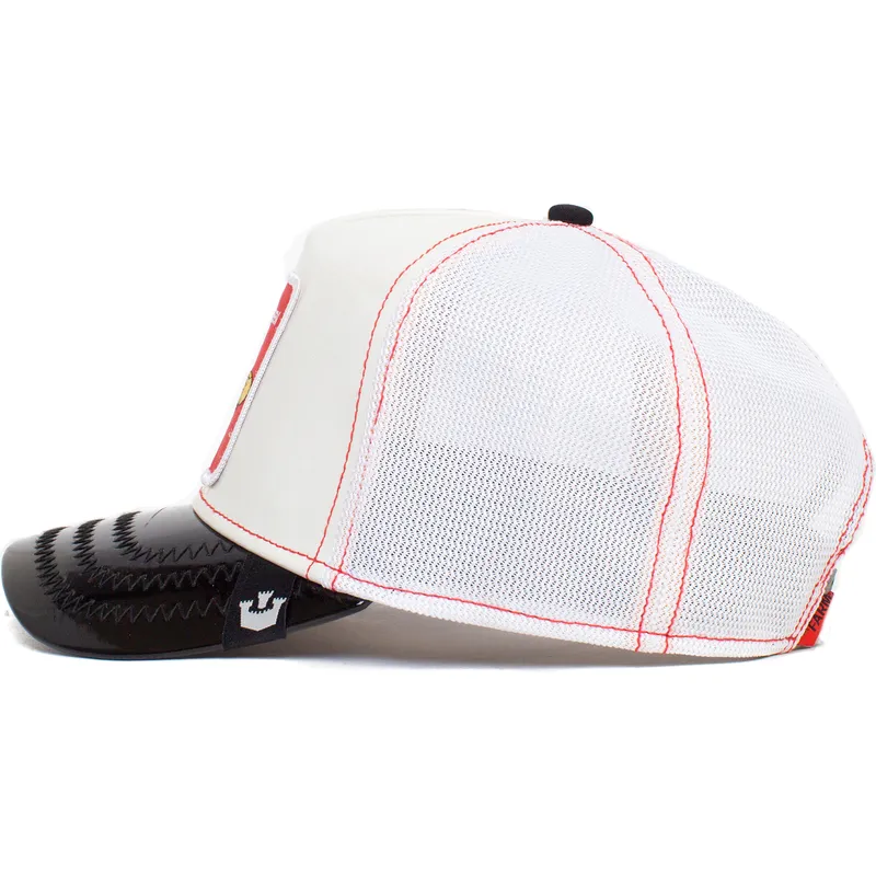 cepice-zaoblena-bila-snapback-the-red-queen-patent-leather-the-farm-goorin-bros cepice-zaoblena-bila-snapback-the-red-queen-patent-leather-the-farm-goorin-bros