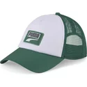 puma-logo-white-and-green-snapback-trucker-hat