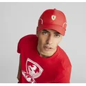 cepice-zaoblena-cervena-nastavitelny-sptwr-race-b-ferrari-formula-1-puma