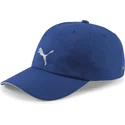 puma-quick-dry-drycell-verstellbare-blaue-kappe-mit-gebogenem-schirm