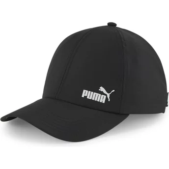 Puma Curved Brim Women Ponytail Black Adjustable Cap