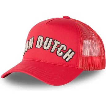 Čepice zaoblená červená snapback BUCKL R Von Dutch