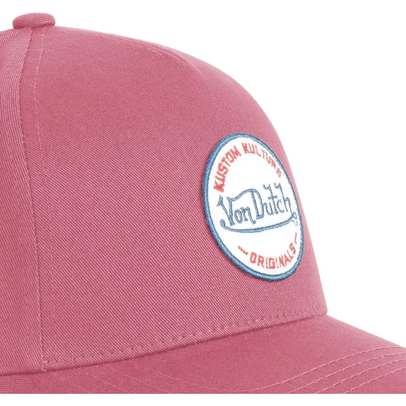 cepice-zaoblena-cervena-snapback-kustom-kulture-col-rasp-von-dutch