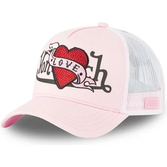 Καπέλο φορτηγατζή ροζ Love LOVU LP της Von Dutch