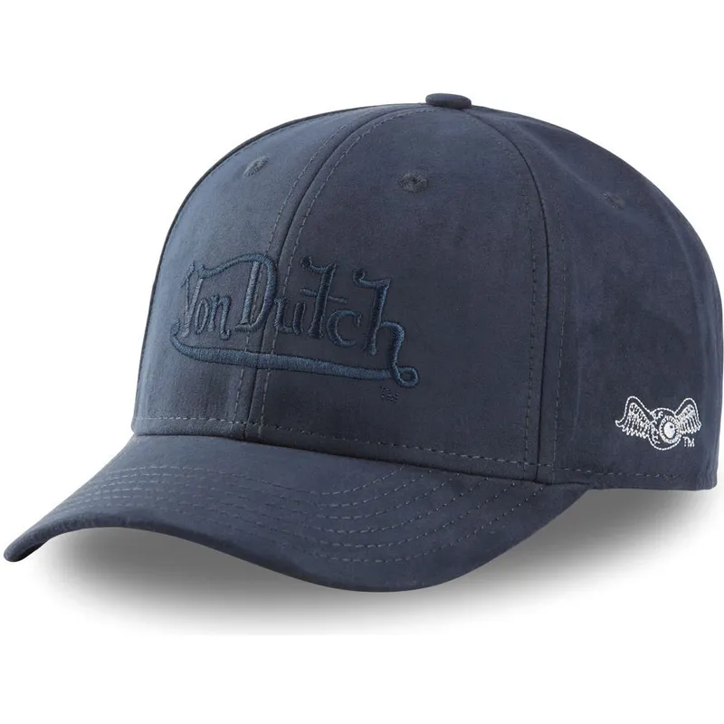 cepice-zaoblena-namornicka-modra-snapback-suedine1-von-dutch