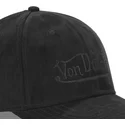 von-dutch-suedine4-schwarze-snapback-kappe-mit-gebogenem-schirm