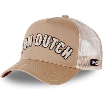 Von Dutch BUCKL BE Beige Trucker Hat