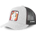 grau-melierte-trucker-kappe-mit-schaffell-bugs-bunny-fur1-bug2-looney-tunes-von-capslab