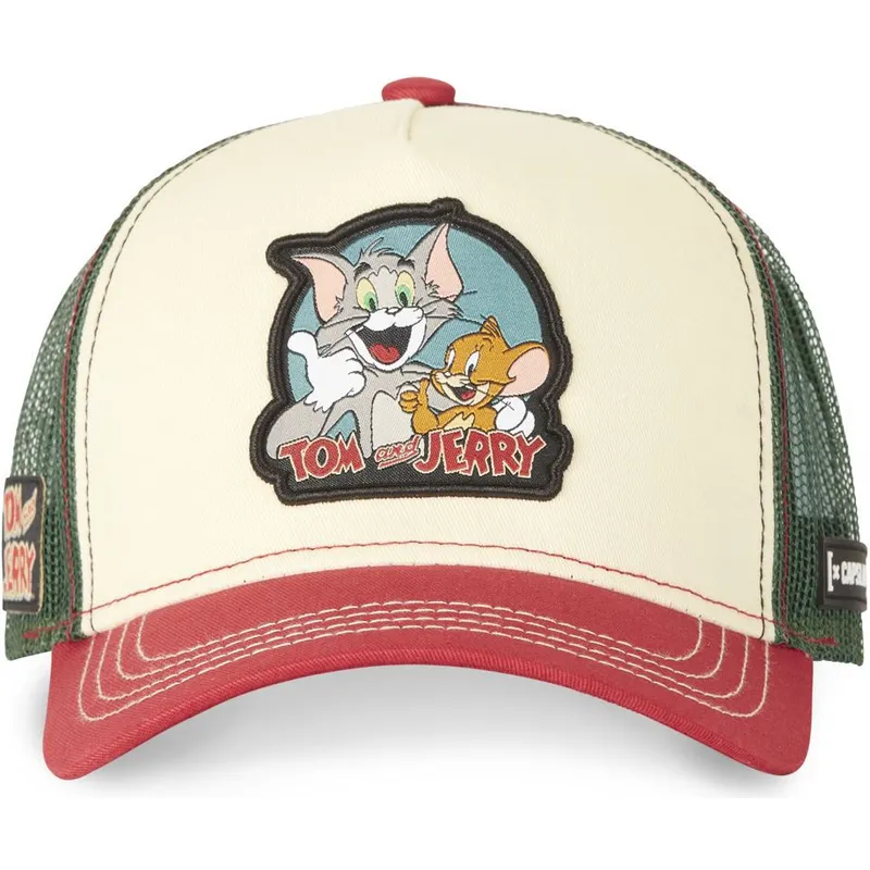 beige-gron-och-rod-trucker-keps-tom-och-jerry-tj2-looney-tunes-fran-capslab