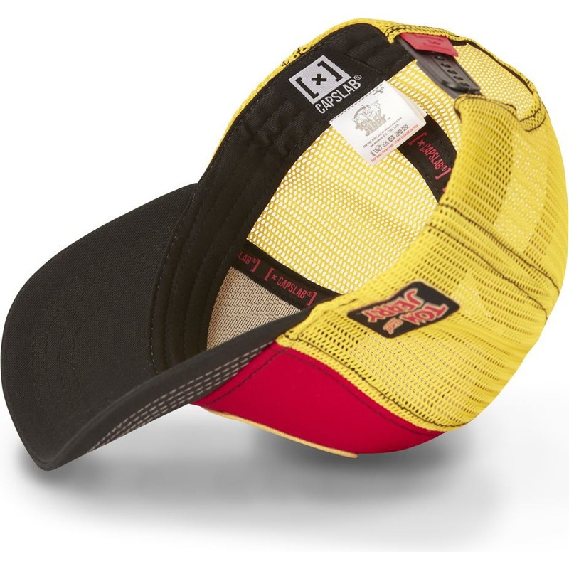 capslab-tom-to4-looney-tunes-red-yellow-and-black-trucker-hat
