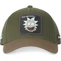 grune-und-braune-verstellbare-curved-cap-rick-sanchez-casb-ri1-rick-und-morty-von-capslab