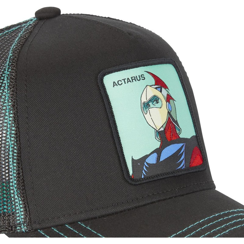 capslab-daisuke-duke-fleed-cas-act1-robot-grendizer-black-trucker-hat