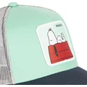 snoopy-pe2-peanuts-grun-grau-und-marineblau-trucker-cap-von-capslab