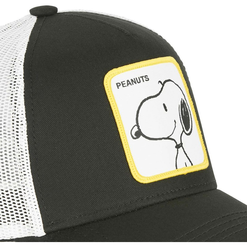 capslab-snoopy-do2-peanuts-black-and-white-trucker-hat