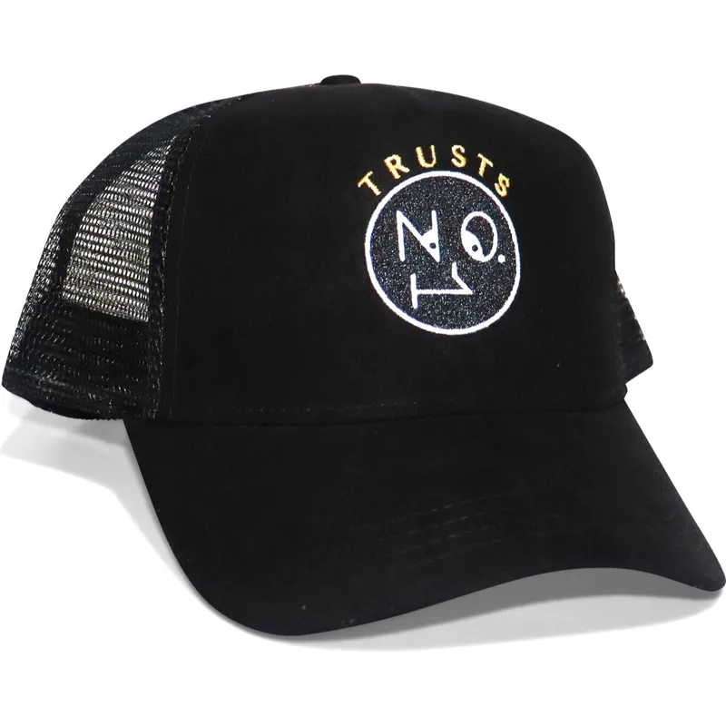 cepice-zaoblena-zadne-zvire-cerna-snapback-trusts-no1-suede-black-gold-the-no1-face
