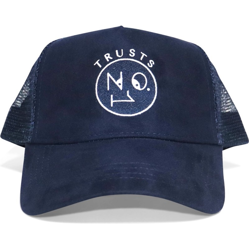 the-no1-face-trusts-no1-suede-navy-white-logo-navy-blue-trucker-hat