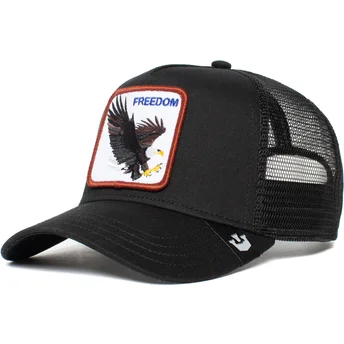 Goorin Bros. Freedom Adler schwarze Trucker-Kappe