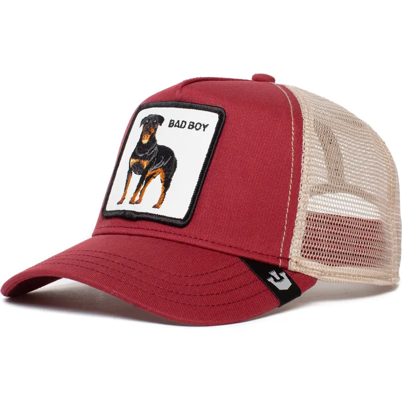 cepice-zaoblena-zadne-zvire-cervena-snapback-rottweiler-the-baddest-boy-the-farm-the-farm-de-goorin-bros