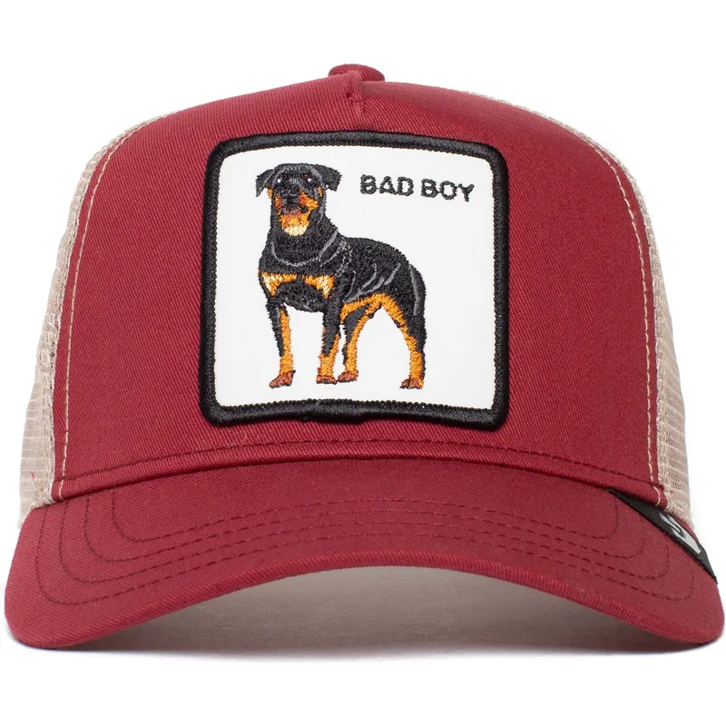 cepice-zaoblena-zadne-zvire-cervena-snapback-rottweiler-the-baddest-boy-the-farm-the-farm-de-goorin-bros