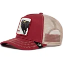 cepice-zaoblena-cervena-snapback-the-bull-the-farm-goorin-bros