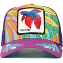 cap-zaoblena-violet-snapback-pez-luchador-siam-fighter-even-betta-the-farm-the-farm-de-goorin-bros