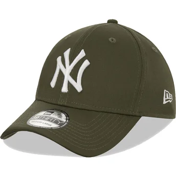 Čepice zaoblená zelená přiléhavý 39THIRTY League Essential New York Yankees MLB New Era